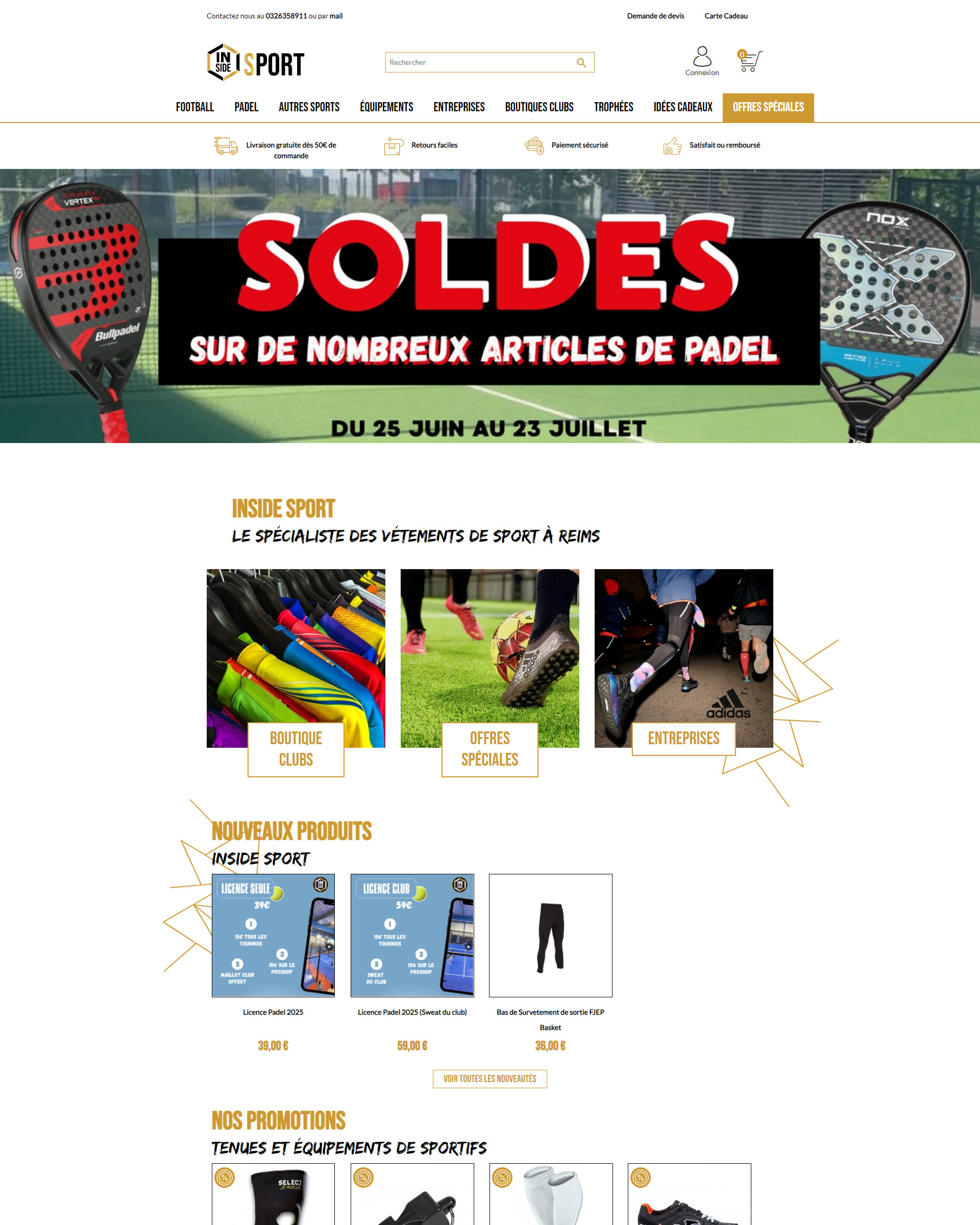 E-commerce Website Creation in Inside Sport